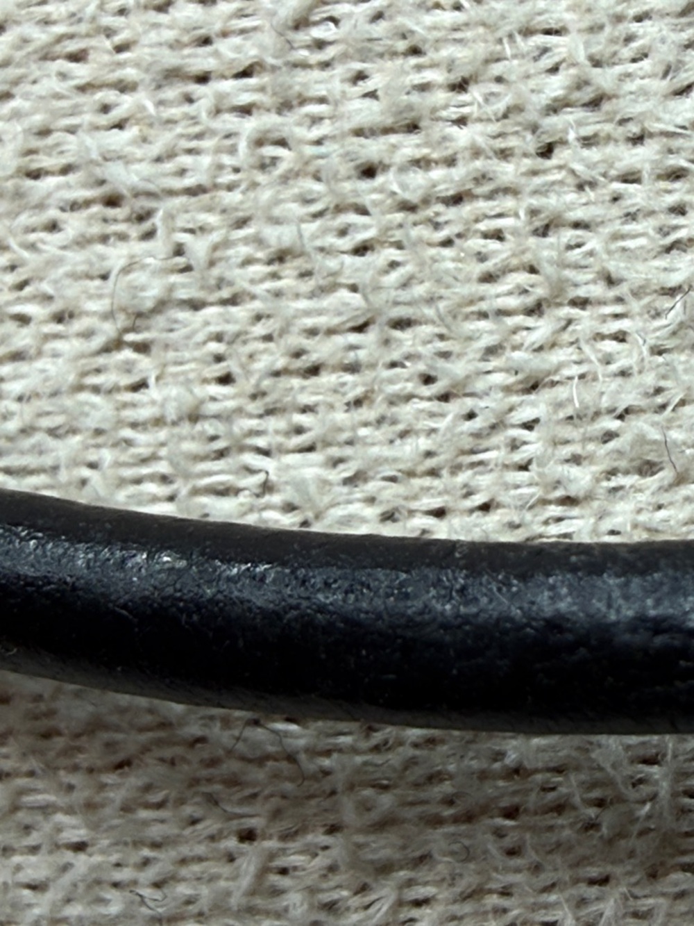 RLM Robert Lee Morris Black corded Leather Cord Necklace 925 tag - Picture 3 of 10